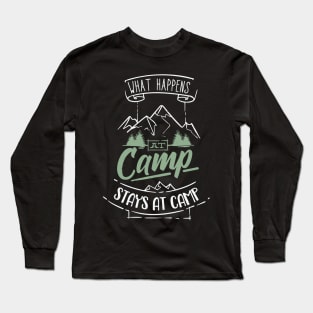 Camping Funny Camper Saying Campground Long Sleeve T-Shirt